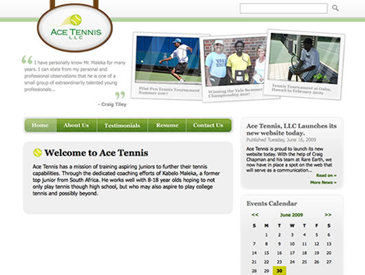 Visit Ace Tennis LLC.'s website
