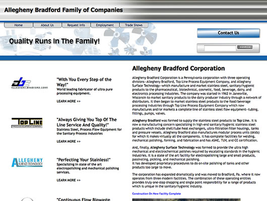 Visit Allegheny Bradford Family of Companies's website