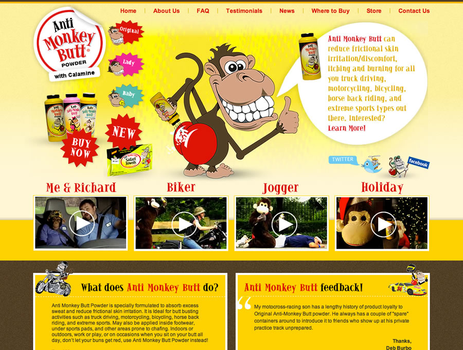 Visit Anti-Monkey Butt Powder�'s website