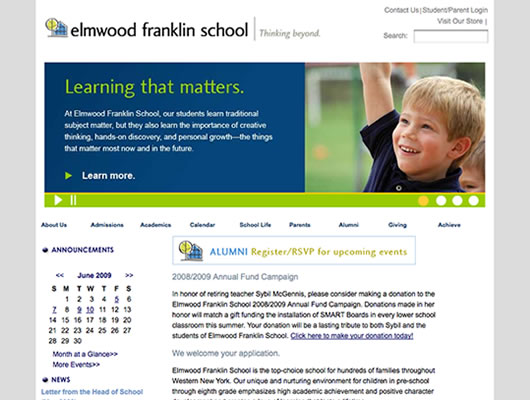 Visit Elmwood Franklin School's website